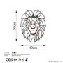 Wallity Lion - 2 Escultura de pared de metal multicolor
